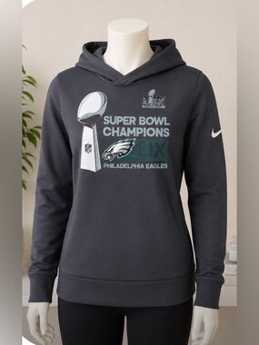 Philadelphia Eagles Women’s Super Bowl LIX Champions Nike Hoodie – New with Tags